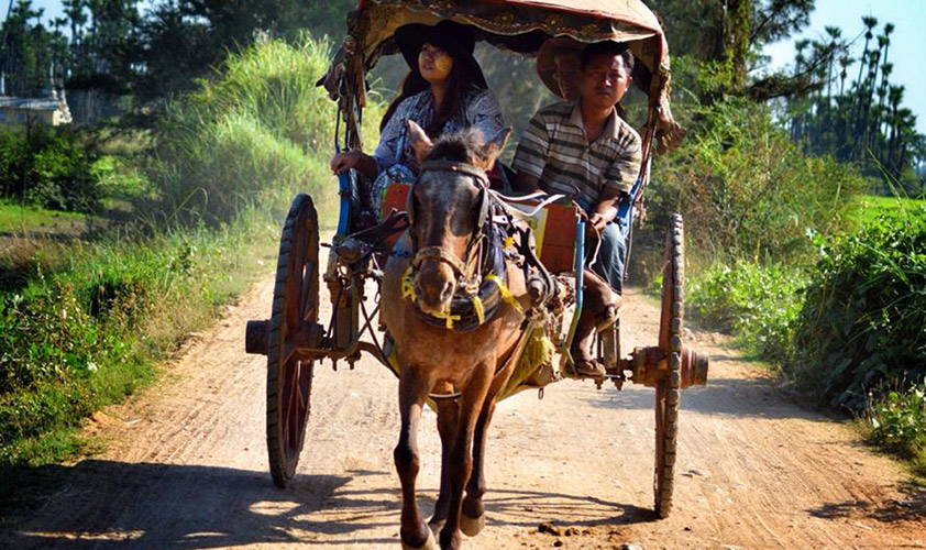 Innwa, which was called Ava before, just South of Amarapura was the capital of Burma for a number of times